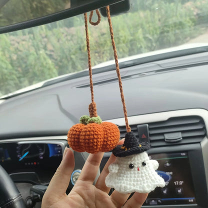 Spooky Crochet Car Charm