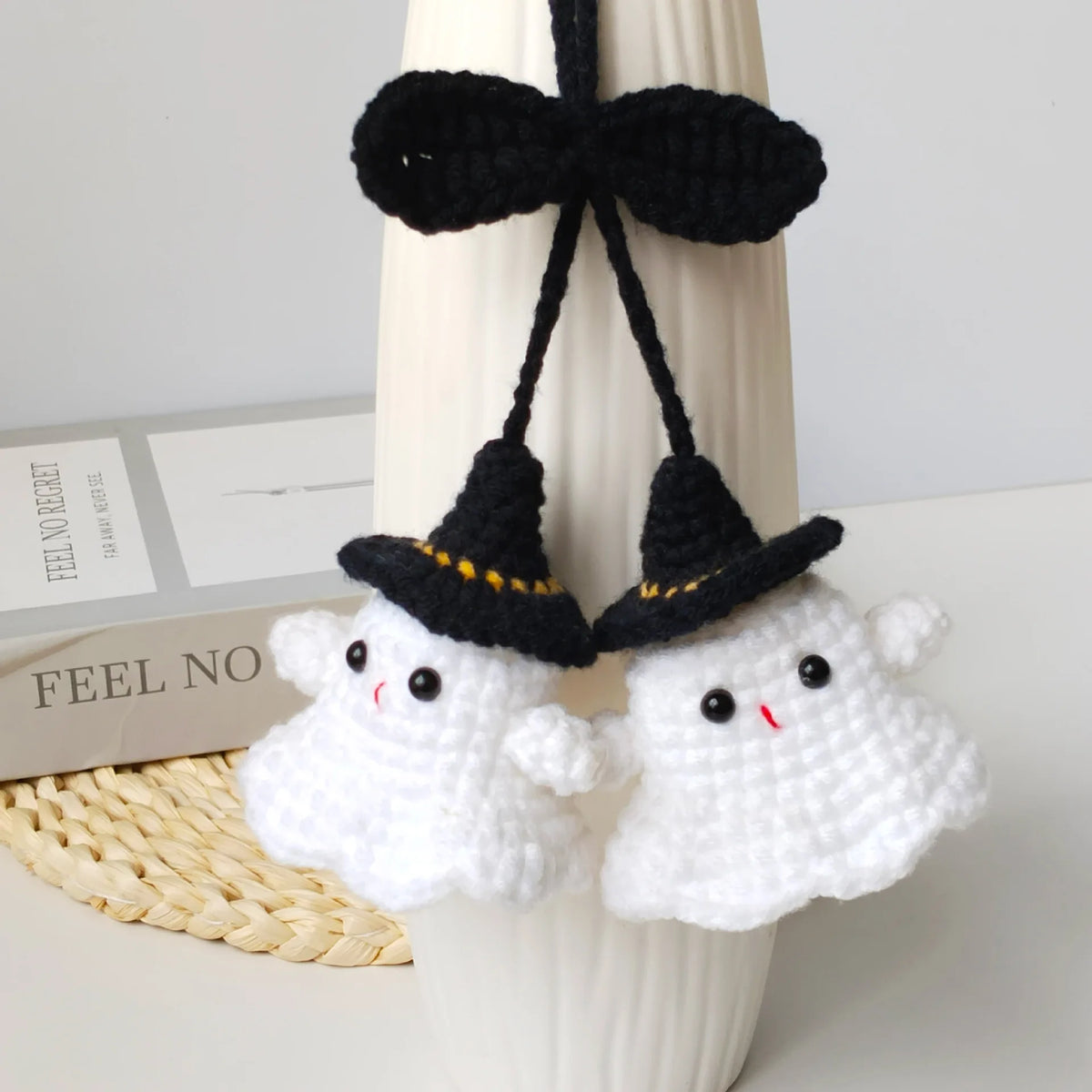 Spooky Crochet Car Charm