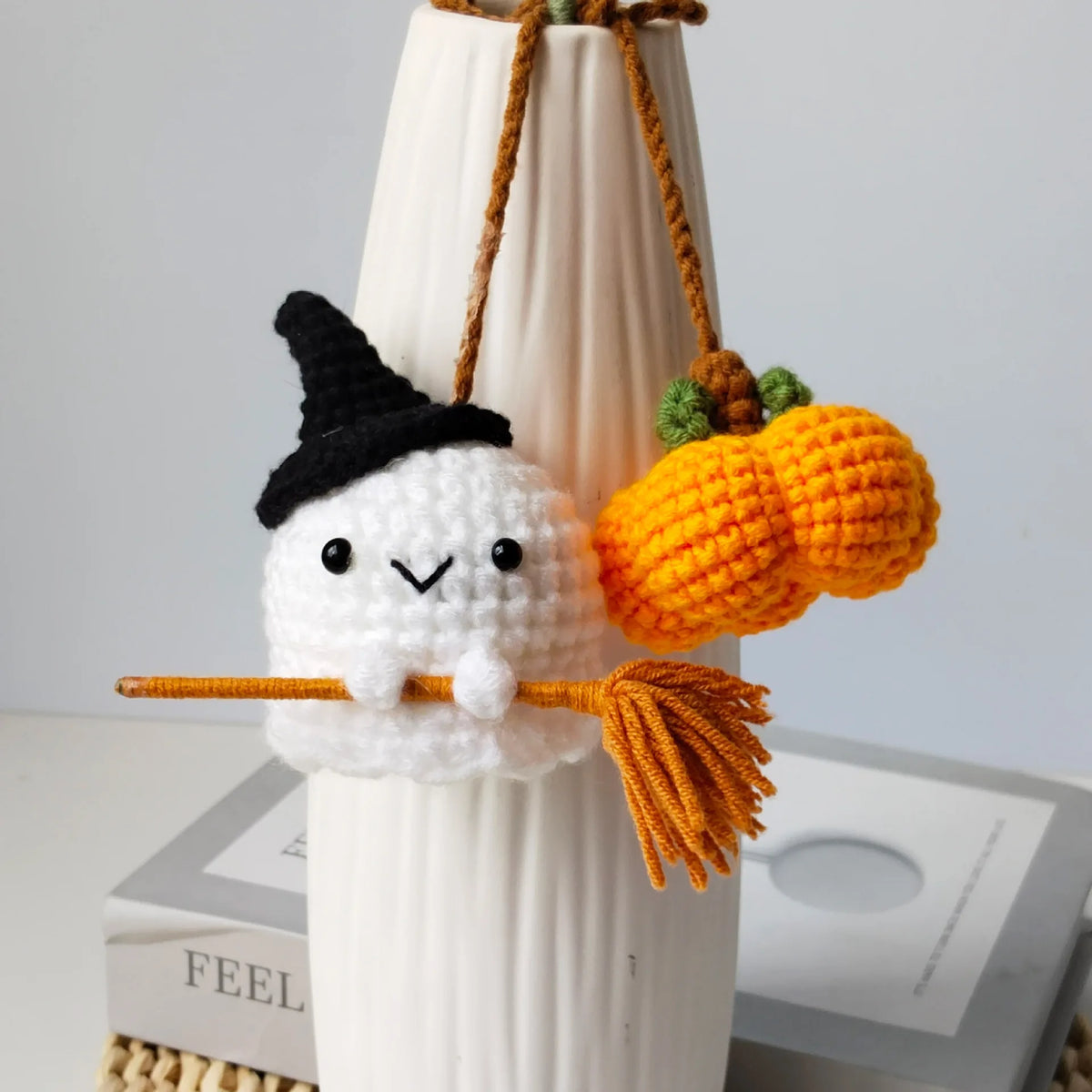 Spooky Crochet Car Charm